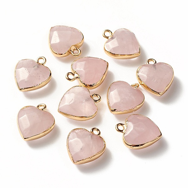PandaHall Electroplate Natural Rose Quartz Pendants, with Cadmium Free & Nickel Free & Lead Free Iron Findings, Faceted, Heart, Golden...
PandaHall Electroplate Natural Rose Quartz Pendants, with Cadmium Free & Nickel Free & Lead Free Iron Findings, Faceted, Heart, Golden...