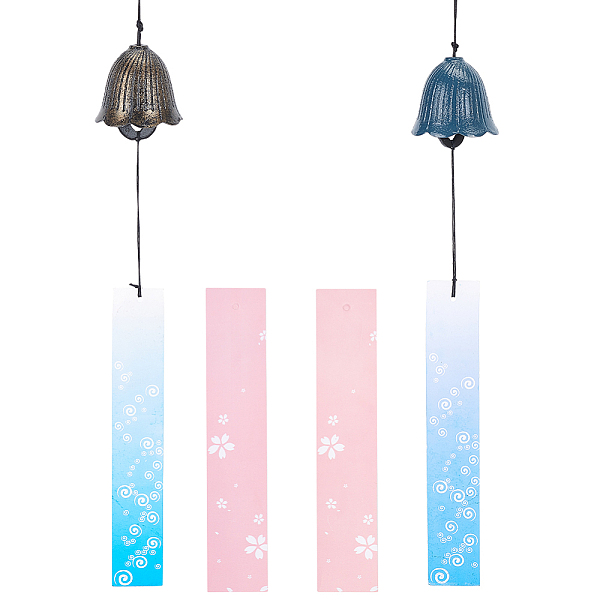 PandaHall BENECREAT 2Pcs Flower Cast Iron Bell Wind Chimes Japanese Wind Chime Paper Blessing Hanging Pendant Wind Bell Hanging Decoration...
PandaHall BENECREAT 2Pcs Flower Cast Iron Bell Wind Chimes Japanese Wind Chime Paper Blessing Hanging Pendant Wind Bell Hanging Decoration...