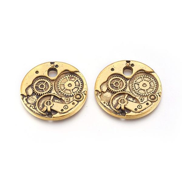 PandaHall Tibetan Style Alloy Pendants, Flat Round Watch Gears Charms, Nice for Steampunk Jewelry Making, Cadmium Free & Nickel Free & Lead...
PandaHall Tibetan Style Alloy Pendants, Flat Round Watch Gears Charms, Nice for Steampunk Jewelry Making, Cadmium Free & Nickel Free & Lead...