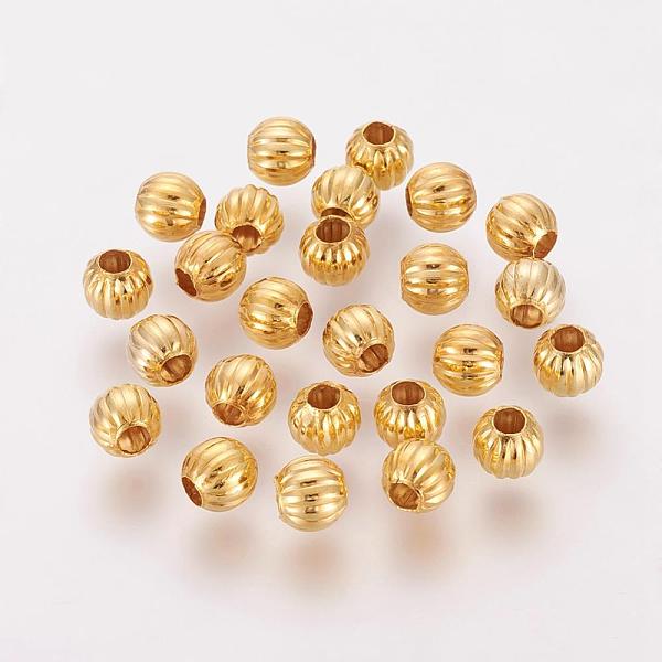 PandaHall Iron Corrugated Beads, Round, Golden, 6mm, Hole: 2mm, about 3500pcs/1000g Iron Round
PandaHall Iron Corrugated Beads, Round, Golden, 6mm, Hole: 2mm, about 3500pcs/1000g Iron Round