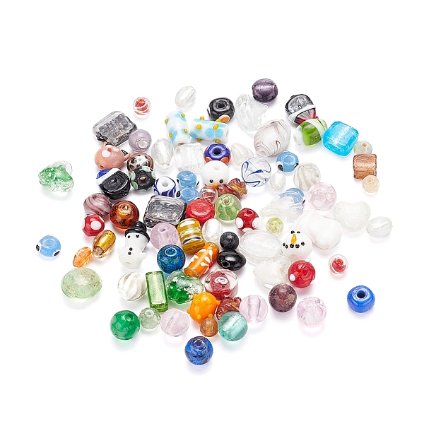 PandaHall Handmade Lampwork Beads, Assorted Shapes, Mixed Color, 4~20x4~20mm, Hole: 1~2.5mm Lampwork Mixed Shapes Multicolor
PandaHall Handmade Lampwork Beads, Assorted Shapes, Mixed Color, 4~20x4~20mm, Hole: 1~2.5mm Lampwork Mixed Shapes Multicolor