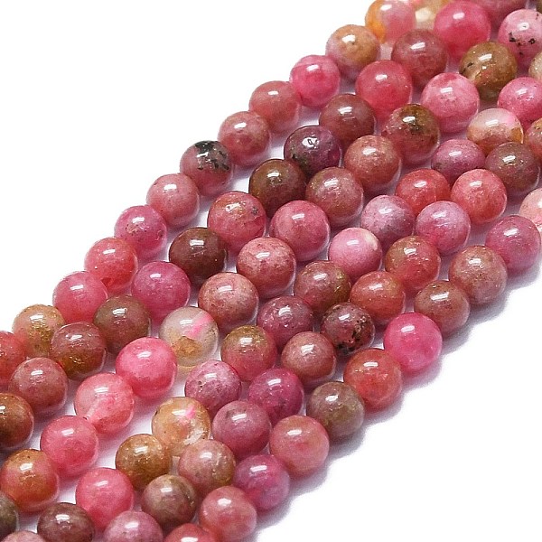 PandaHall Natural Rhodonite Beads Strands, Round, 4.5~5mm, Hole: 0.8mm, about 78pcs/strand, 15.55''(39.5cm) Rhodonite Round
PandaHall Natural Rhodonite Beads Strands, Round, 4.5~5mm, Hole: 0.8mm, about 78pcs/strand, 15.55''(39.5cm) Rhodonite Round