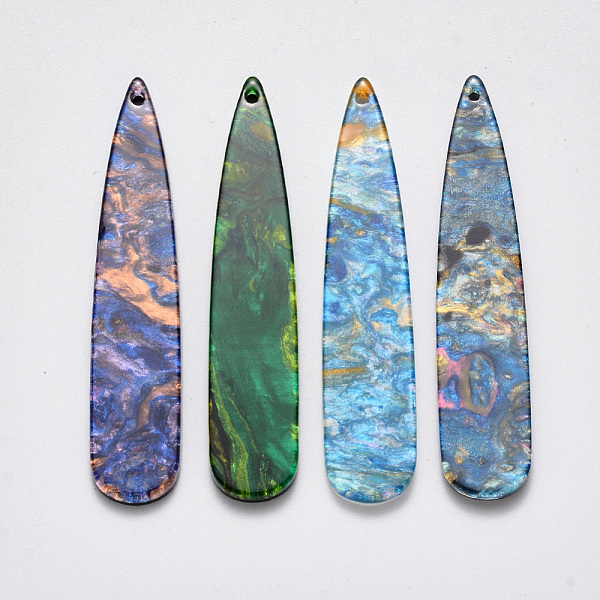 PandaHall Cellulose Acetate(Resin) Big Pendants, teardrop, Mixed Color, 55x11x2.5mm, Hole: 1.2mm Cellulose Acetate Teardrop Multicolor
PandaHall Cellulose Acetate(Resin) Big Pendants, teardrop, Mixed Color, 55x11x2.5mm, Hole: 1.2mm Cellulose Acetate Teardrop Multicolor