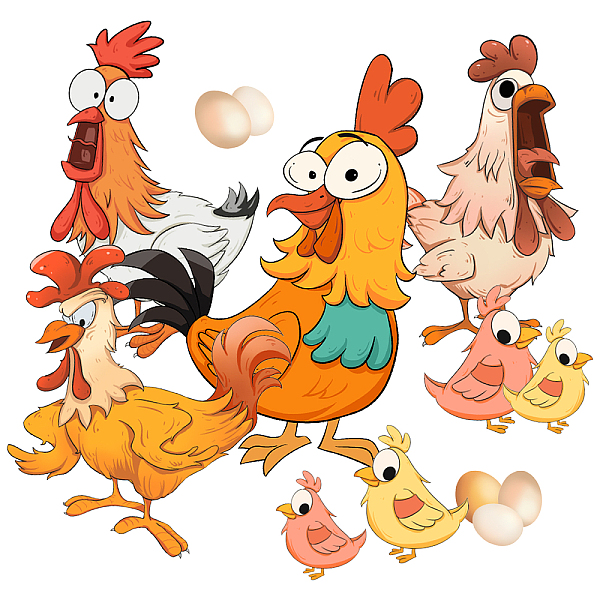 PandaHall SUPERDANT Funny Chicken Wall Stickers Rooster Hen Chick Wall Decals with Eggs Wall Decor Vinyl Wall Decoration for Kids Bedroom...
PandaHall SUPERDANT Funny Chicken Wall Stickers Rooster Hen Chick Wall Decals with Eggs Wall Decor Vinyl Wall Decoration for Kids Bedroom...