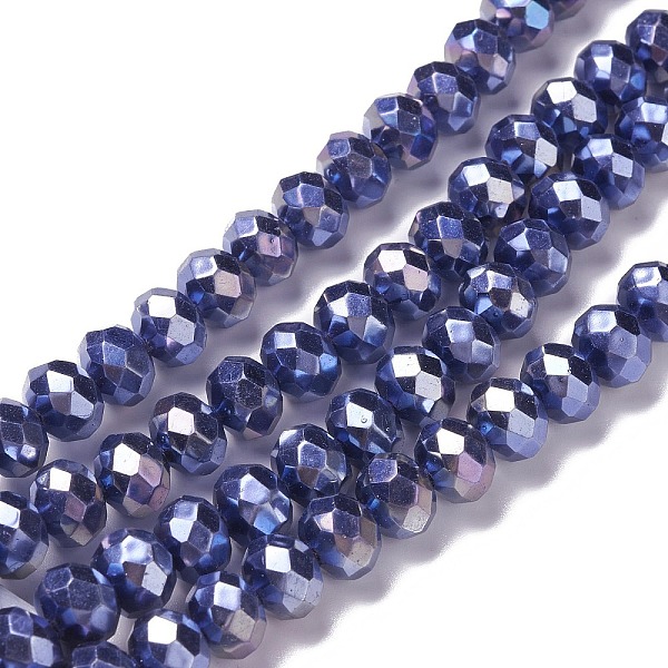 PandaHall Opaque Glass Beads Strands, Faceted, Rondelle, Dark Blue, 8x6mm, Hole: 1mm, about 98pcs/strand, 24.02''(61cm) Glass Rondelle
PandaHall Opaque Glass Beads Strands, Faceted, Rondelle, Dark Blue, 8x6mm, Hole: 1mm, about 98pcs/strand, 24.02''(61cm) Glass Rondelle