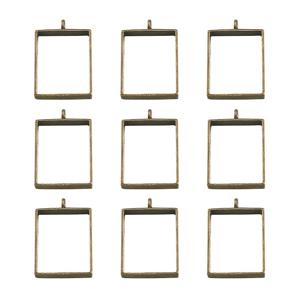 PandaHall Alloy Open Back Bezel Big Pendants, For DIY UV Resin, Epoxy Resin, Pressed Flower Jewelry, Rectangle, Antique Bronze, 29x20x5mm...
PandaHall Alloy Open Back Bezel Big Pendants, For DIY UV Resin, Epoxy Resin, Pressed Flower Jewelry, Rectangle, Antique Bronze, 29x20x5mm...