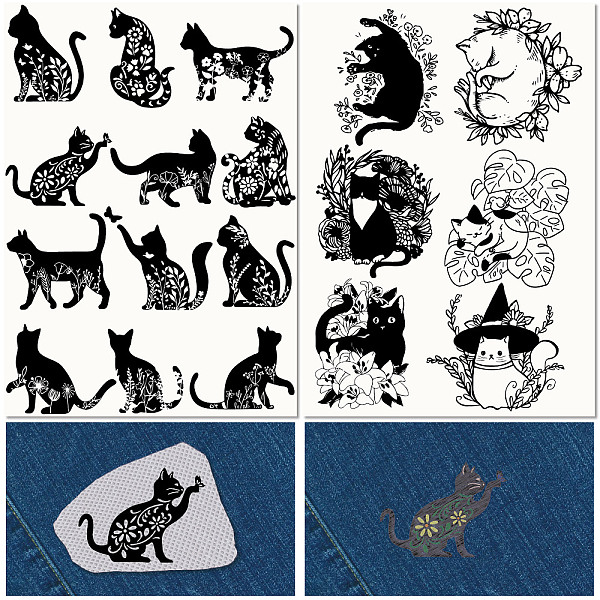 PandaHall PVA Water-soluble Embroidery Aid Drawing Sketch, Rectangle with Rainbow & Insects, Cat Shape, 297x210mmm, 2pcs/set Plastic Cat...
PandaHall PVA Water-soluble Embroidery Aid Drawing Sketch, Rectangle with Rainbow & Insects, Cat Shape, 297x210mmm, 2pcs/set Plastic Cat...
