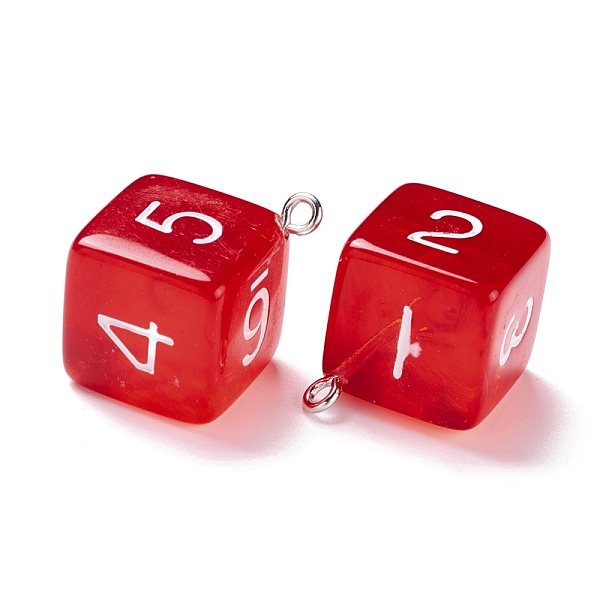 PandaHall Transparent Acrylic Pendants, with Iron Finding, Dice, FireBrick, 28x21x16mm, Hole: 2mm Iron+Acrylic Square Red
PandaHall Transparent Acrylic Pendants, with Iron Finding, Dice, FireBrick, 28x21x16mm, Hole: 2mm Iron+Acrylic Square Red