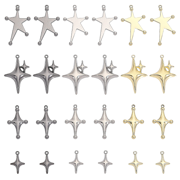 PandaHall CHGCRAFT 24Pcs 12 Style Rack Plating Alloy Pendants, Cadmium Free & Lead Free & Nickle Free, Star Charm, Mixed Color...
PandaHall CHGCRAFT 24Pcs 12 Style Rack Plating Alloy Pendants, Cadmium Free & Lead Free & Nickle Free, Star Charm, Mixed Color...