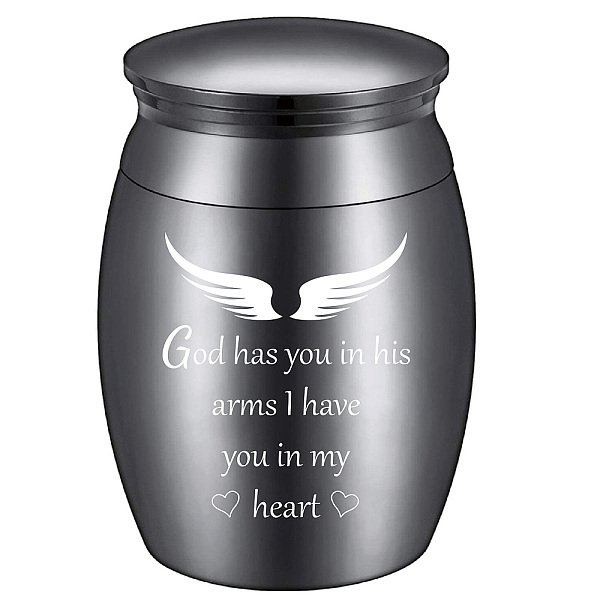 PandaHall CREATCABIN Small Keepsake Urn Mini Cremation Urns Ashes Holder Wing Miniature Burial Funeral Container Jar Laser Engraving..., Black
PandaHall CREATCABIN Small Keepsake Urn Mini Cremation Urns Ashes Holder Wing Miniature Burial Funeral Container Jar Laser Engraving..., Black