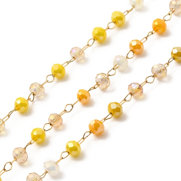 PandaHall Ion Plating(IP) Real 18K Gold Plated 316 Surgical Stainless Steel Link Chains, with Glass Round Beads, Soldered, with Spool, Gold...
PandaHall Ion Plating(IP) Real 18K Gold Plated 316 Surgical Stainless Steel Link Chains, with Glass Round Beads, Soldered, with Spool, Gold...