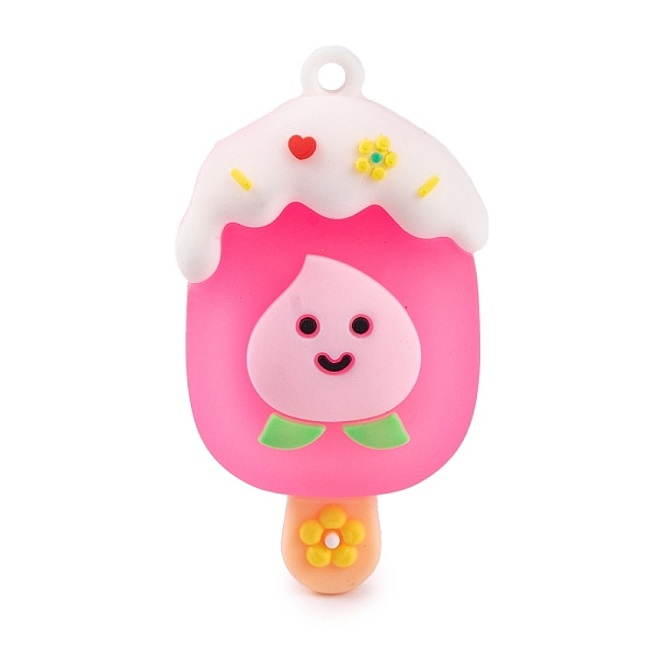 PandaHall Ice Cream with Fruit PVC Plastic Pendants, Peach, 52.5x29.5x19mm, Hole: 3mm PVC Peach
PandaHall Ice Cream with Fruit PVC Plastic Pendants, Peach, 52.5x29.5x19mm, Hole: 3mm PVC Peach