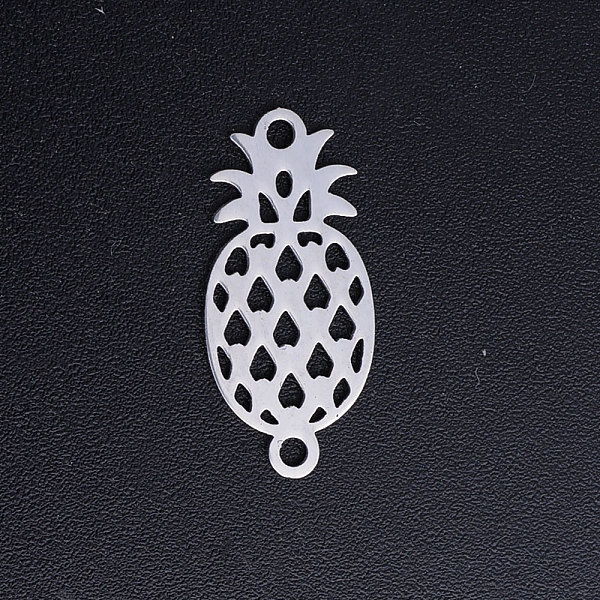 PandaHall 201 Stainless Steel Links connectors, Pineapple, Stainless Steel Color, 20x9x1mm, Hole: 1.5mm 201 Stainless Steel Fruit
PandaHall 201 Stainless Steel Links connectors, Pineapple, Stainless Steel Color, 20x9x1mm, Hole: 1.5mm 201 Stainless Steel Fruit