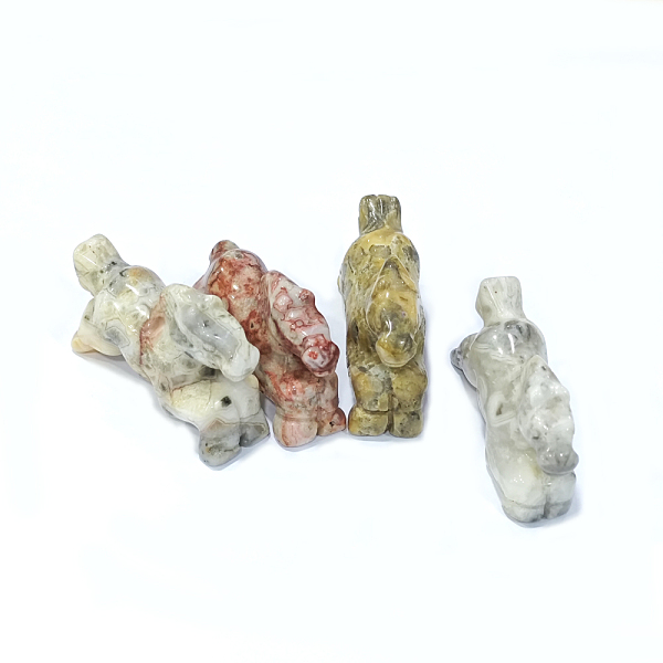 PandaHall Natural Crazy Agate Carved Healing Horse Figurines, Reiki Energy Stone Display Decorations, 33~34.5x17x50~54mm Crazy Agate Horse
PandaHall Natural Crazy Agate Carved Healing Horse Figurines, Reiki Energy Stone Display Decorations, 33~34.5x17x50~54mm Crazy Agate Horse