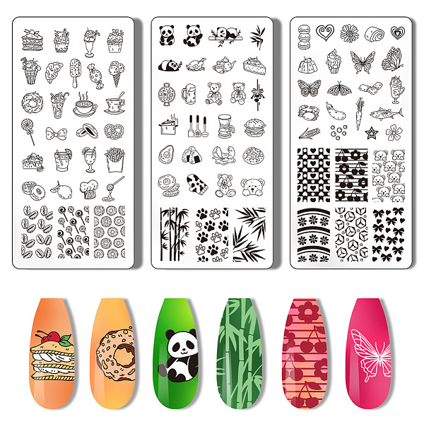 PandaHall PH 3pcs Panda Nail Stamper Food Nail Art Stamping Plate Cake Nail Printing Plate Animal Nail Stencils Print Nail Stencils...
PandaHall PH 3pcs Panda Nail Stamper Food Nail Art Stamping Plate Cake Nail Printing Plate Animal Nail Stencils Print Nail Stencils...