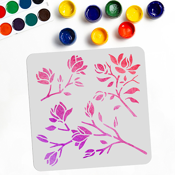 PandaHall PET Hollow Out Drawing Painting Stencils, for DIY Scrapbook, Photo Album, Flower Pattern, 300x300mm Plastic Flower
PandaHall PET Hollow Out Drawing Painting Stencils, for DIY Scrapbook, Photo Album, Flower Pattern, 300x300mm Plastic Flower