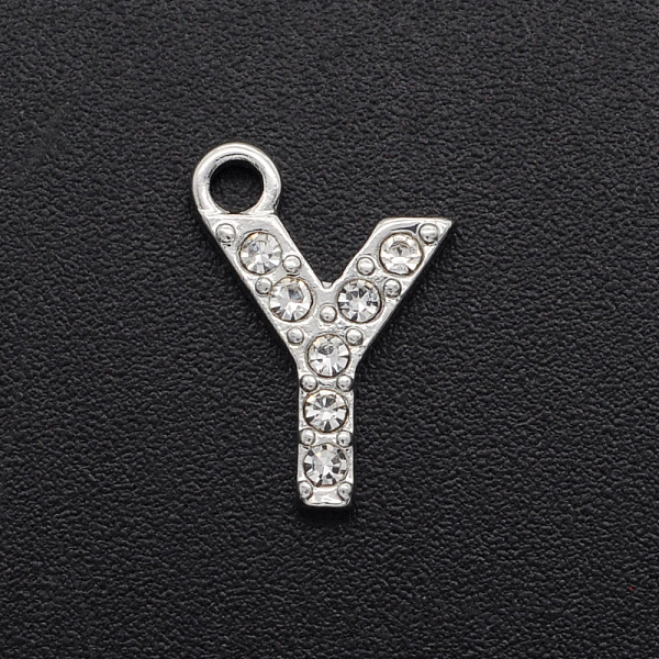 PandaHall Alloy Rhinestone Charms, Platinum, Crystal, Letter, Letter.Y, 12.5x9x2mm, Hole: 1.5mm Alloy+Rhinestone Letter Y Clear
PandaHall Alloy Rhinestone Charms, Platinum, Crystal, Letter, Letter.Y, 12.5x9x2mm, Hole: 1.5mm Alloy+Rhinestone Letter Y Clear