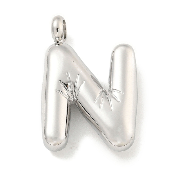 PandaHall 304 Stainless Steel Pendants, Letter Charm, Stainless Steel Color, Letter N, 23.5x16.5x5.5mm, Hole: 3mm 304 Stainless Steel Letter...
PandaHall 304 Stainless Steel Pendants, Letter Charm, Stainless Steel Color, Letter N, 23.5x16.5x5.5mm, Hole: 3mm 304 Stainless Steel Letter...