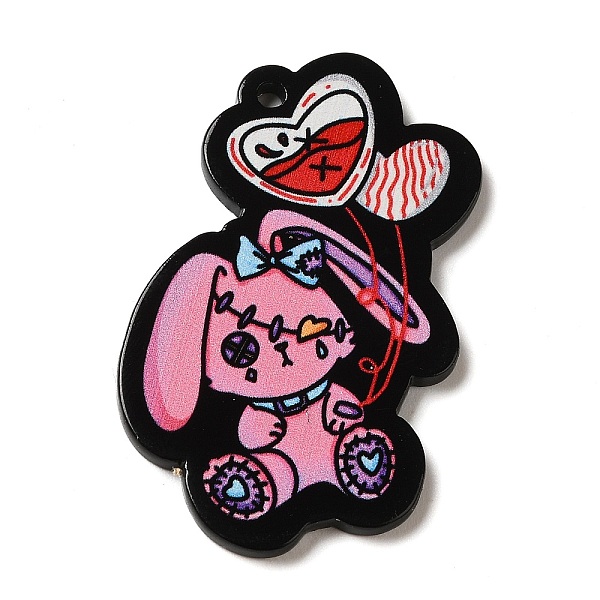 PandaHall Acrylic Pendants, Double Print, Rabbit, 41x31x2mm, Hole: 2mm Acrylic Rabbit Pink
PandaHall Acrylic Pendants, Double Print, Rabbit, 41x31x2mm, Hole: 2mm Acrylic Rabbit Pink