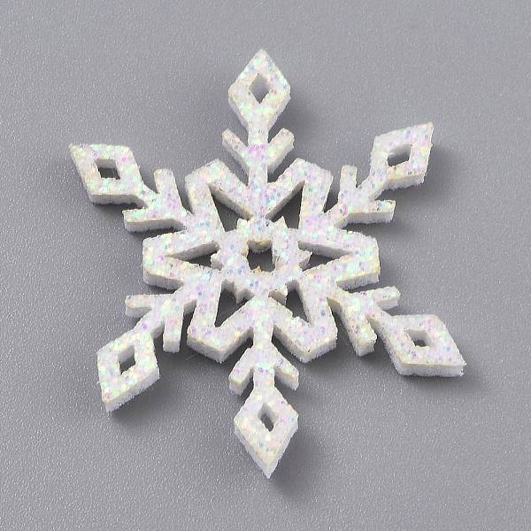 PandaHall Snowflake Felt Fabric Christmas Theme Decorate, with Glitter Gold Powder, for Kids DIY Hair Clips Make, White, 4.15x3.65x0.25cm...
PandaHall Snowflake Felt Fabric Christmas Theme Decorate, with Glitter Gold Powder, for Kids DIY Hair Clips Make, White, 4.15x3.65x0.25cm...