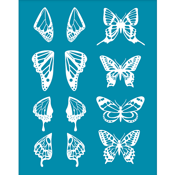 PandaHall Silk Screen Printing Stencil, for Painting on Wood, DIY Decoration T-Shirt Fabric, Wing Pattern, 100x127mm Nylon Wing Cyan
PandaHall Silk Screen Printing Stencil, for Painting on Wood, DIY Decoration T-Shirt Fabric, Wing Pattern, 100x127mm Nylon Wing Cyan