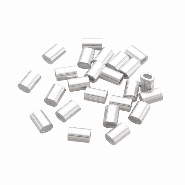 PandaHall Oval Aluminum Sleeves Clamps, for Wire Rope Swage Clip, Platinum, 5x3.5x2.5mm, Hole: 1x2mm Aluminum
PandaHall Oval Aluminum Sleeves Clamps, for Wire Rope Swage Clip, Platinum, 5x3.5x2.5mm, Hole: 1x2mm Aluminum