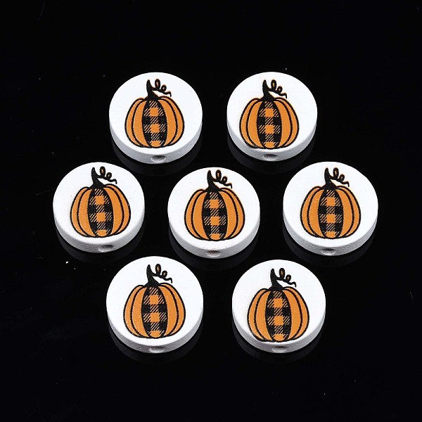 PandaHall Autumn Theme Printed Natural Wood Beads, Flat Round with Tartan Pumpkin Pattern, Dark Orange, 19~20x5.9mm, Hole: 2~2.2mm Schima...
PandaHall Autumn Theme Printed Natural Wood Beads, Flat Round with Tartan Pumpkin Pattern, Dark Orange, 19~20x5.9mm, Hole: 2~2.2mm Schima...