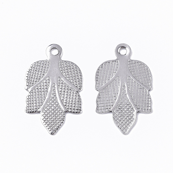 PandaHall 304 Stainless Steel Pendants, Leaf, Stainless Steel Color, 17x10.5x0.7mm, Hole: 1mm 304 Stainless Steel Leaf
PandaHall 304 Stainless Steel Pendants, Leaf, Stainless Steel Color, 17x10.5x0.7mm, Hole: 1mm 304 Stainless Steel Leaf