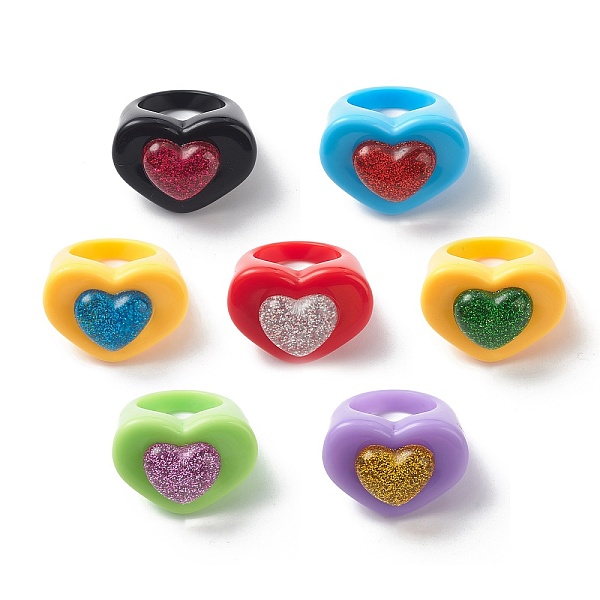 PandaHall 3D Resin Heart Finger Ring, Acrylic Wide Ring for Women Girl, Mixed Color, US Size 7 1/4(17.5mm) Red Jasper Multicolor
PandaHall 3D Resin Heart Finger Ring, Acrylic Wide Ring for Women Girl, Mixed Color, US Size 7 1/4(17.5mm) Red Jasper Multicolor
