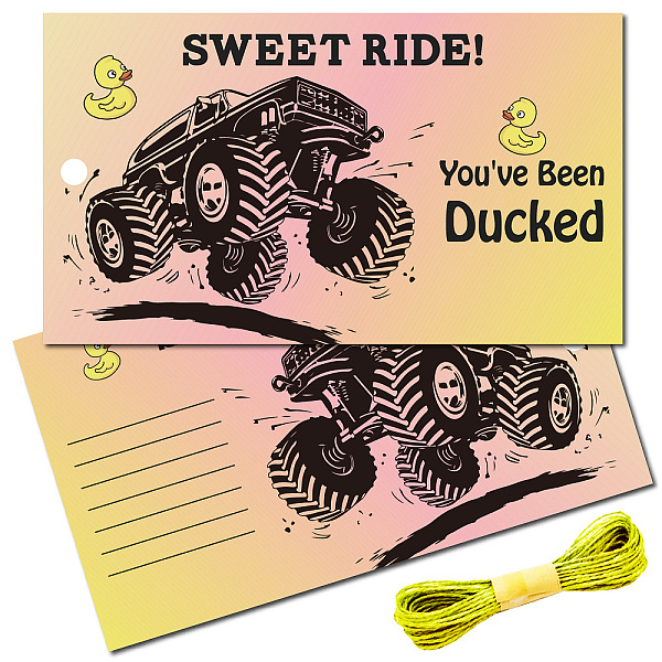 PandaHall CREATCABIN 50Pcs You've Been Ducked Cards Duck Tags Card Duck Duck Jeep Tags Ducking DIY Jeep Duck Card with Twine for Rubber Duck...
PandaHall CREATCABIN 50Pcs You've Been Ducked Cards Duck Tags Card Duck Duck Jeep Tags Ducking DIY Jeep Duck Card with Twine for Rubber Duck...