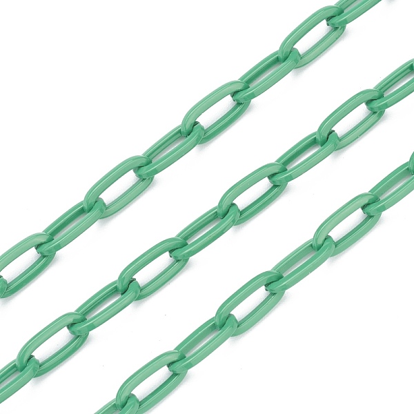 PandaHall 3.28 Feet Eco-friendly Spray Painted Handmade Brass Paperclip Chains, Flat Oval, Soldered, Sea Green, 12.5x6.5x1.5mm Brass
PandaHall 3.28 Feet Eco-friendly Spray Painted Handmade Brass Paperclip Chains, Flat Oval, Soldered, Sea Green, 12.5x6.5x1.5mm Brass