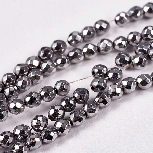 PandaHall Electroplate Non-magnetic Synthetic Hematite Beads Strands, Faceted, Round, Grade AAAA, Platinum Plated, 3mm, Hole: 1mm, about...
PandaHall Electroplate Non-magnetic Synthetic Hematite Beads Strands, Faceted, Round, Grade AAAA, Platinum Plated, 3mm, Hole: 1mm, about...