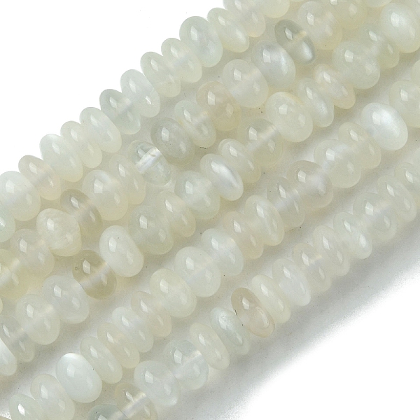 PandaHall Natural White Moonstone Beads Strands, Rondelle, 6x2.5~4mm, Hole: 0.7mm, about 112pcs/strand, 15.59''(39.6cm) White Moonstone...
PandaHall Natural White Moonstone Beads Strands, Rondelle, 6x2.5~4mm, Hole: 0.7mm, about 112pcs/strand, 15.59''(39.6cm) White Moonstone...