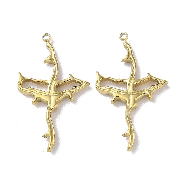 PandaHall 304 Stainless Steel Pendants, Branch Charm, Real 18K Gold Plated, 26x15x2.2mm, Hole: 1mm 304 Stainless Steel Branch
PandaHall 304 Stainless Steel Pendants, Branch Charm, Real 18K Gold Plated, 26x15x2.2mm, Hole: 1mm 304 Stainless Steel Branch