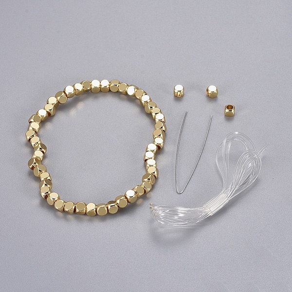 PandaHall Brass Beads Stretch Bracelets, Cube, Packing Box, Golden, 2-1/8 inch(5.3cm) Brass
PandaHall Brass Beads Stretch Bracelets, Cube, Packing Box, Golden, 2-1/8 inch(5.3cm) Brass
