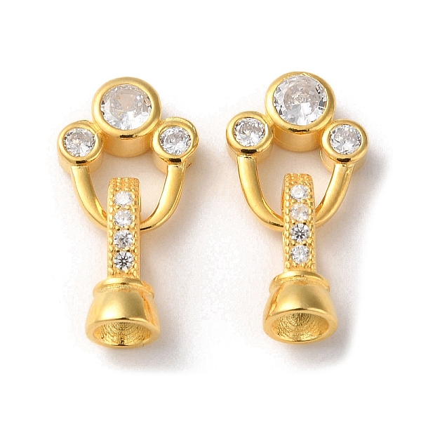 PandaHall 925 Sterling Silver Pave Clear Cubic Zirconia Fold Over Clasps, Long-Lasting Plated, with 925 Stamp, Real 18K Gold Plated...
PandaHall 925 Sterling Silver Pave Clear Cubic Zirconia Fold Over Clasps, Long-Lasting Plated, with 925 Stamp, Real 18K Gold Plated...