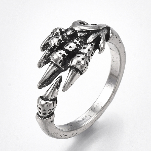 PandaHall Alloy Cuff Finger Rings, Wide Band Rings, Claw, Antique Silver, US Size 8 1/2(18.5mm) Alloy
PandaHall Alloy Cuff Finger Rings, Wide Band Rings, Claw, Antique Silver, US Size 8 1/2(18.5mm) Alloy