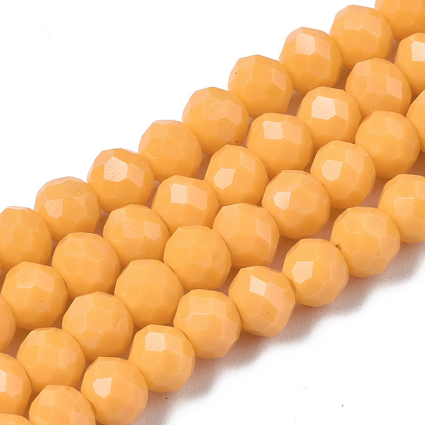 PandaHall Opaque Solid Color Glass Beads Strands, Faceted, Rondelle, Goldenrod, 4x3mm, Hole: 0.4mm, about 113~115pcs/strand, 41~42cm Glass..., Gold
PandaHall Opaque Solid Color Glass Beads Strands, Faceted, Rondelle, Goldenrod, 4x3mm, Hole: 0.4mm, about 113~115pcs/strand, 41~42cm Glass..., Gold