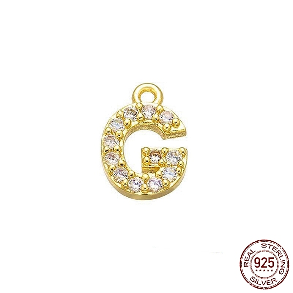 PandaHall Real 18K Gold Plated 925 Sterling Silver Micro Pave Clear Cubic Zirconia Charms, Initial Letter, Letter G, 9x6x1mm, Hole: 0.9mm...
PandaHall Real 18K Gold Plated 925 Sterling Silver Micro Pave Clear Cubic Zirconia Charms, Initial Letter, Letter G, 9x6x1mm, Hole: 0.9mm...