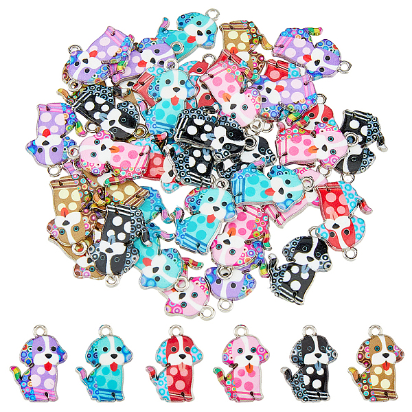 PandaHall DICOSMETIC 48Pcs 6 Colors Alloy Enamel Pandants, Lead Free & Cadmium Free, Platinum, Dog Charm, Mixed Color, 21.5x16x2mm, Hole..., Multicolor
PandaHall DICOSMETIC 48Pcs 6 Colors Alloy Enamel Pandants, Lead Free & Cadmium Free, Platinum, Dog Charm, Mixed Color, 21.5x16x2mm, Hole..., Multicolor