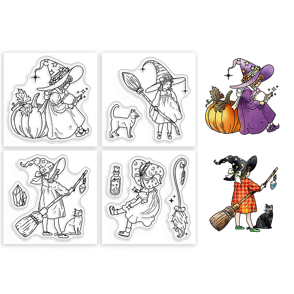 PandaHall 4Pcs 4 Styles PVC Stamp, for DIY Scrapbooking, Witch, 55x55mm, 1pc/style Plastic Witch
PandaHall 4Pcs 4 Styles PVC Stamp, for DIY Scrapbooking, Witch, 55x55mm, 1pc/style Plastic Witch