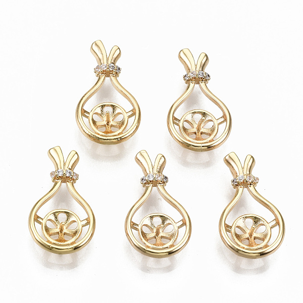 PandaHall Brass Micro Pave Cubic Zirconia Peg Bails Pendants, for Half Drilled Bead, Nickel Free, Teardrop, Real 18K Gold Plated, Clear...
PandaHall Brass Micro Pave Cubic Zirconia Peg Bails Pendants, for Half Drilled Bead, Nickel Free, Teardrop, Real 18K Gold Plated, Clear...