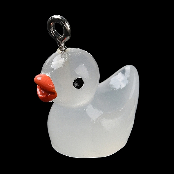 PandaHall Luminous Opaque Resin Cartoon Pendants, Duck Charms with Platinum Tone Iron Loops, Glow in the Dark, White, 18~21.5x17x11.5mm...
PandaHall Luminous Opaque Resin Cartoon Pendants, Duck Charms with Platinum Tone Iron Loops, Glow in the Dark, White, 18~21.5x17x11.5mm...