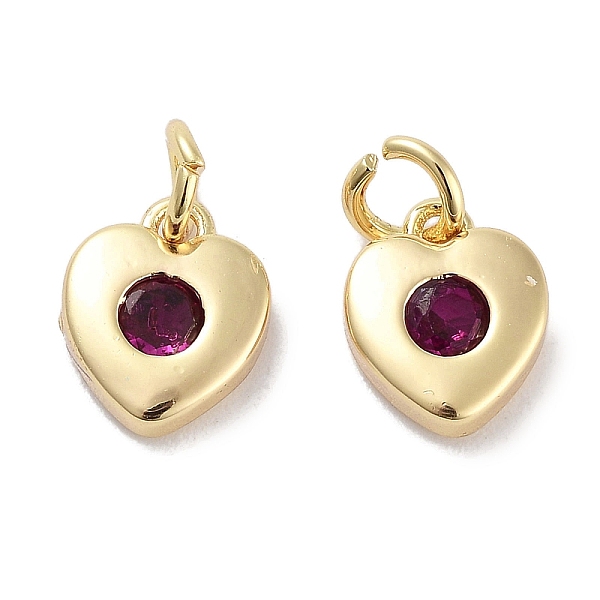 PandaHall Brass Micro Pave Cubic Zirconia Charms, with Jump Ring, Heart, Real 18K Gold Plated, Medium Violet Red, 8x6.5x2.5mm, Hole: 2.5mm...
PandaHall Brass Micro Pave Cubic Zirconia Charms, with Jump Ring, Heart, Real 18K Gold Plated, Medium Violet Red, 8x6.5x2.5mm, Hole: 2.5mm...