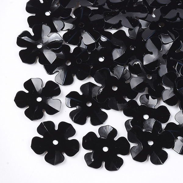 PandaHall Ornament Accessories, PVC Plastic Paillette/Sequins Beads, Flower, Black, 13.5~14x13.5~14x0.6mm, Hole: 1.4mm, about 10000pcs/500g...
PandaHall Ornament Accessories, PVC Plastic Paillette/Sequins Beads, Flower, Black, 13.5~14x13.5~14x0.6mm, Hole: 1.4mm, about 10000pcs/500g...