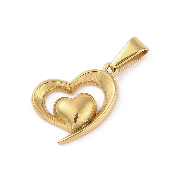 PandaHall Vacuum Plating 304 Stainless Steel Pendants, Heart Charm, Golden, 21.5x16x3.5mm, Hole: 6x3mm 304 Stainless Steel Heart
PandaHall Vacuum Plating 304 Stainless Steel Pendants, Heart Charm, Golden, 21.5x16x3.5mm, Hole: 6x3mm 304 Stainless Steel Heart