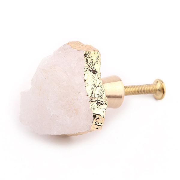 PandaHall Natural Quartz Crystal Drawer Knob, with Brass Findings and Screws, Cabinet Pulls Handles for Drawer, Doorknob Accessories...
PandaHall Natural Quartz Crystal Drawer Knob, with Brass Findings and Screws, Cabinet Pulls Handles for Drawer, Doorknob Accessories...