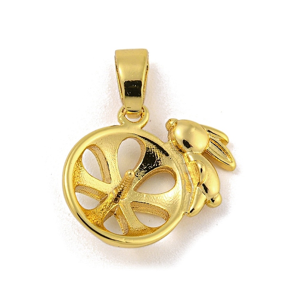PandaHall Long-Lasting Plated Brass Pendant Bails, for Half Drilled Beads, Rabbit, Real 18K Gold Plated, 12.5x13.5x4.5mm, Hole: 4.5x2.5mm...
PandaHall Long-Lasting Plated Brass Pendant Bails, for Half Drilled Beads, Rabbit, Real 18K Gold Plated, 12.5x13.5x4.5mm, Hole: 4.5x2.5mm...