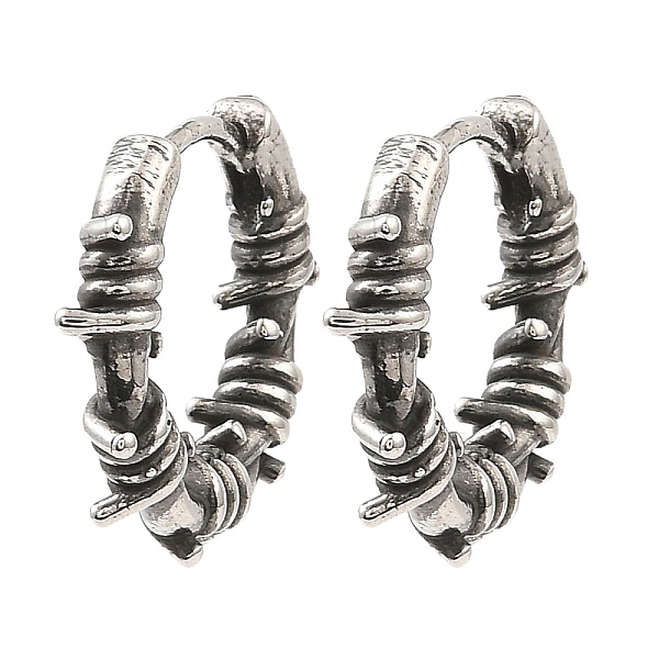 PandaHall 316 Surgical Stainless Steel Hoop Earrings, Antique Silver, 16.5x19x3mm 316 Surgical Stainless Steel
PandaHall 316 Surgical Stainless Steel Hoop Earrings, Antique Silver, 16.5x19x3mm 316 Surgical Stainless Steel