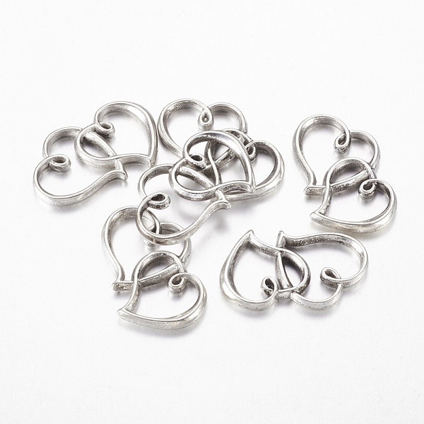 PandaHall Tibetan Silver Pendant, Heart to Heart, Lead Free and Cadmium Free, Antique Silver Color, about 19.5mm long, 32mm wide, 3mm thick...
PandaHall Tibetan Silver Pendant, Heart to Heart, Lead Free and Cadmium Free, Antique Silver Color, about 19.5mm long, 32mm wide, 3mm thick...